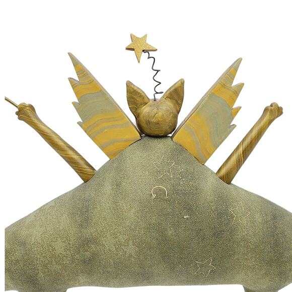 Whimsical Folk Art Christmas Angel Dog, PRE-OWNED - Picture 4 of 4